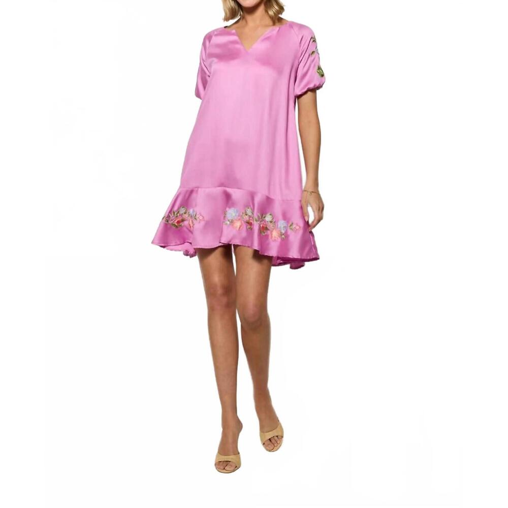 NEW FANM MON cabira dress in deep plum